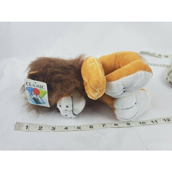 Classic Toy Company Lion Plush Big Cat Tan Brown Mane Jungle Stuffed Animal - Picture 8 of 8